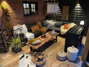 Winter styling in de overkapping