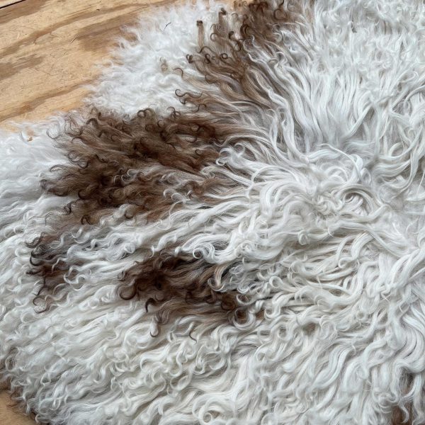 Schapenvacht wit/bruin - 06 - Afbeelding 3