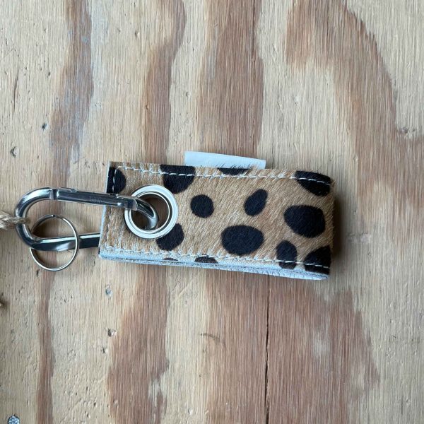 Koeienhuid sleutelhanger cheetah - 70