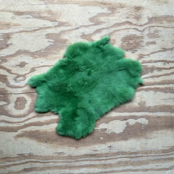 Konijnenvachtje groen - 74