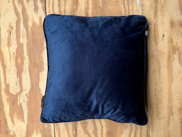 Kussen donkerblauw velvet