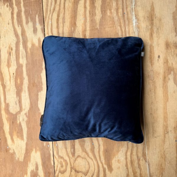 Kussen donkerblauw velvet