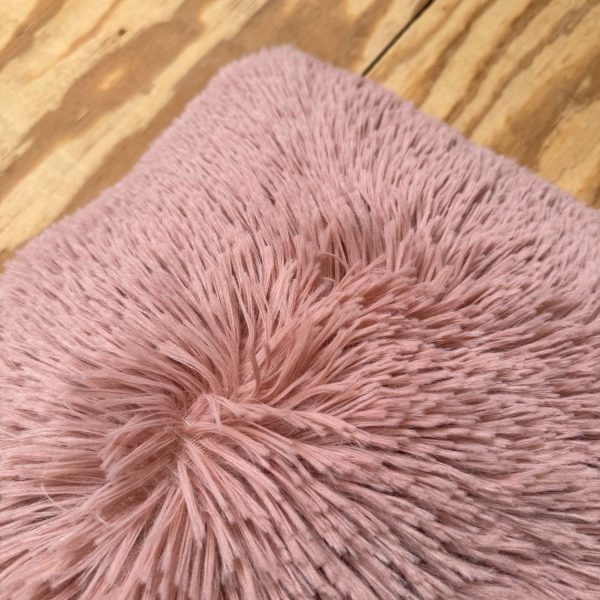 Kussen roze fluffy - Afbeelding 3