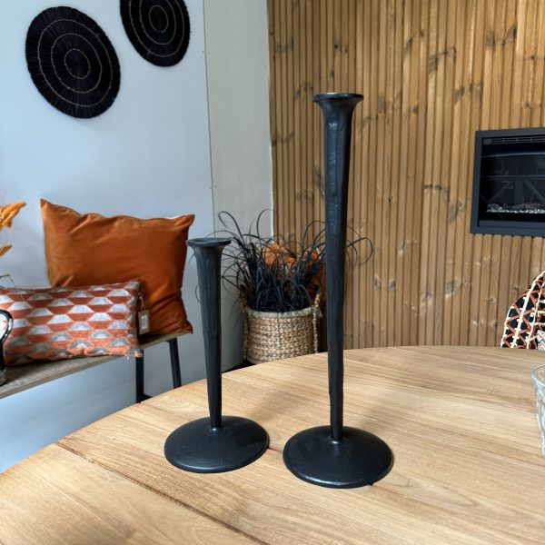 Kandelaars set zwart - Afbeelding 2