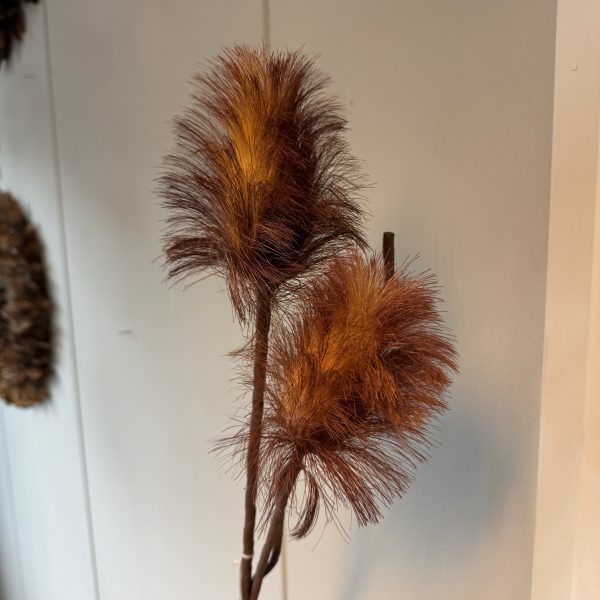 Kunstbloem oranje/rood - Afbeelding 3