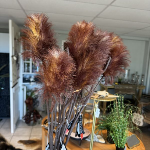 Kunstbloem oranje/rood - Afbeelding 4