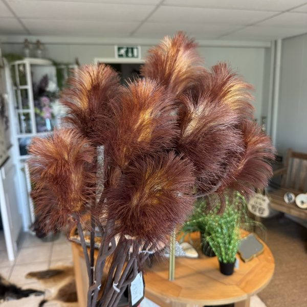 Kunstbloem oranje/rood - Afbeelding 2